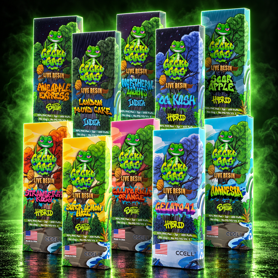 GECKO GAS · Live Resin Pen 2 ml · 600 caladas