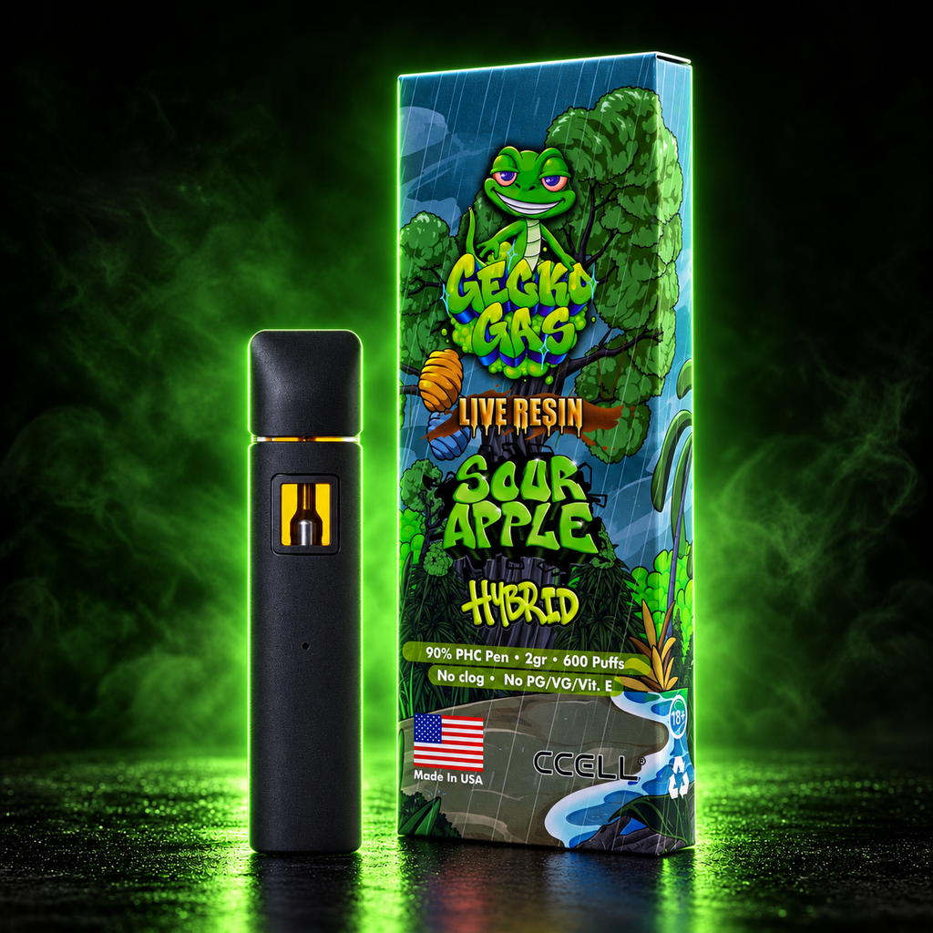 GECKO GAS · Live Resin Pen 2 ml · 600 caladas