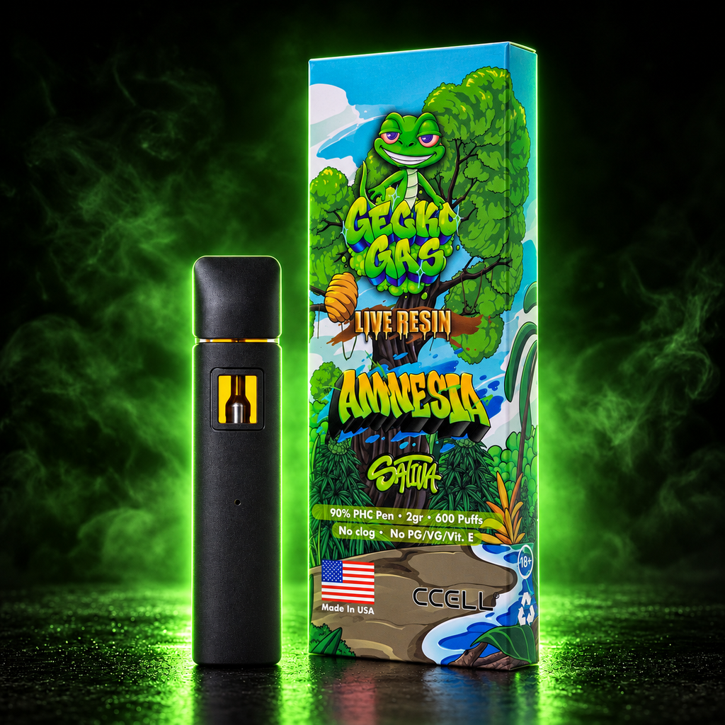 GECKO GAS · Live Resin Pen 2 ml · 600 caladas