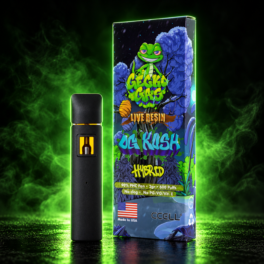 GECKO GAS · Live Resin Pen 2 ml · 600 caladas