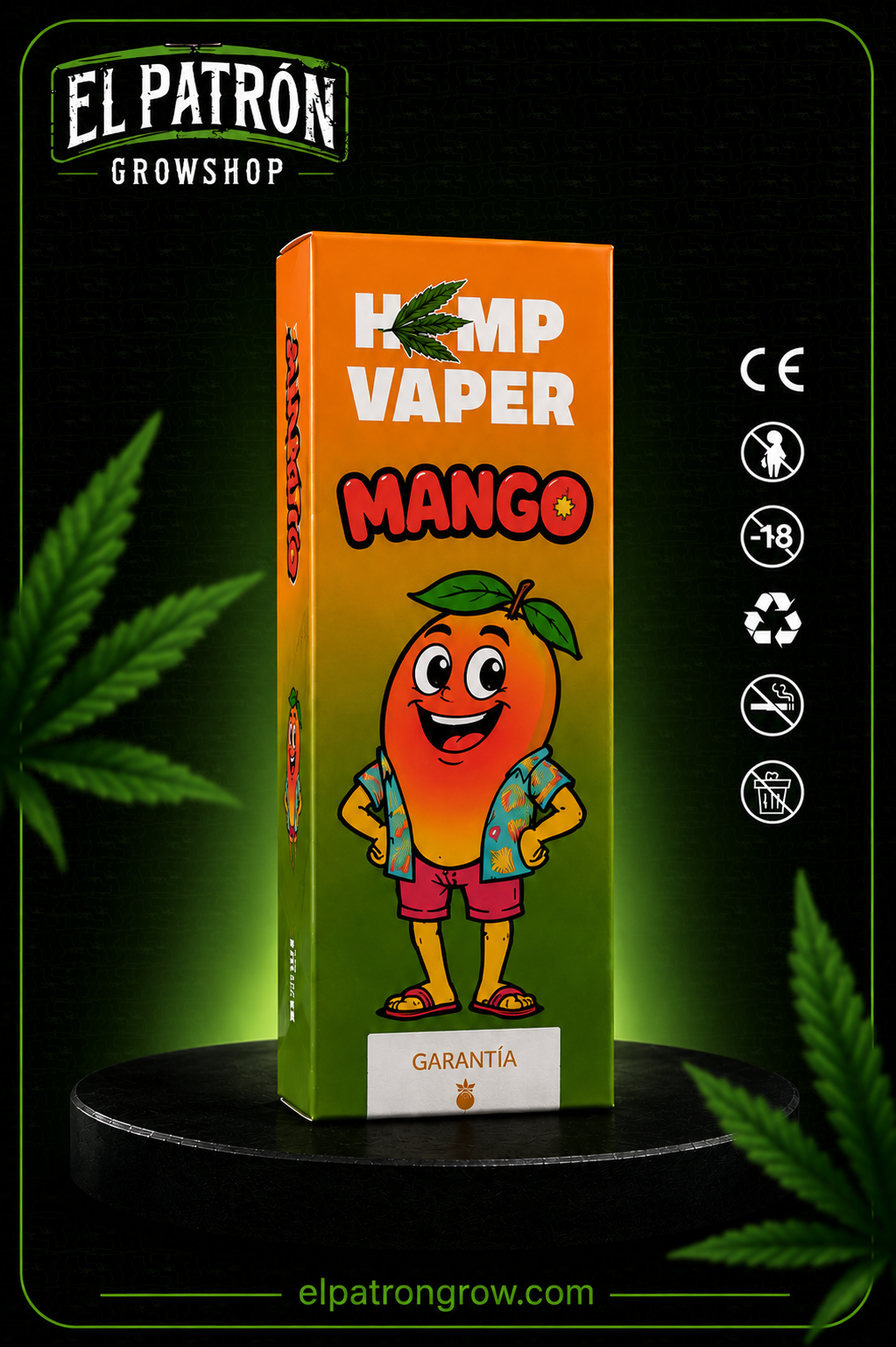 HEMP VAPER 2 ml · Vape desechable